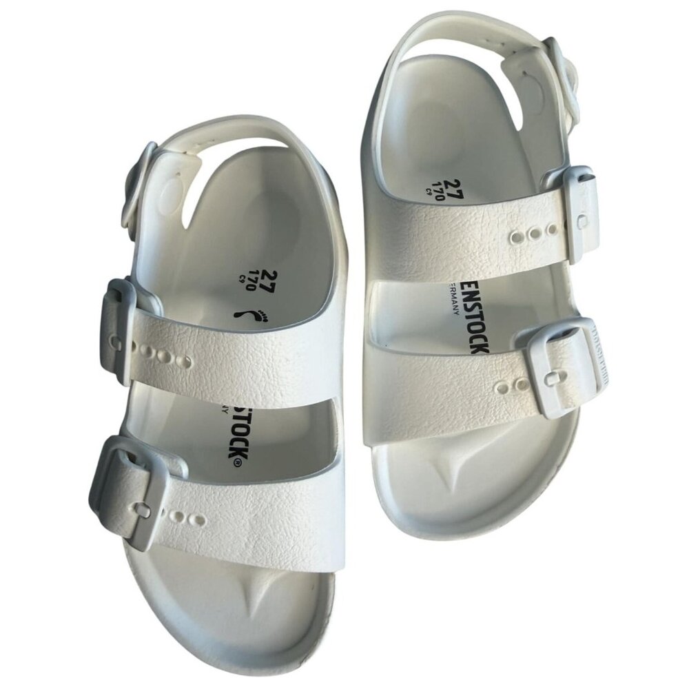 Birkenstock Milano EVA Kids Sandals White EU 27 US 9-9.5 Waterproof Lightweight